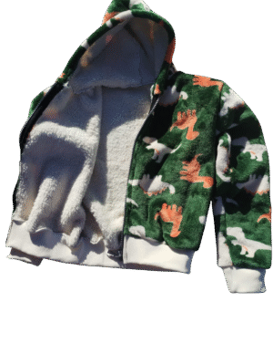 campera polar piel dinosaurio